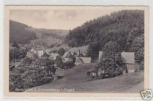 25066 Ak Niederpöbel bei Schmiedeberg im Erzgebirge