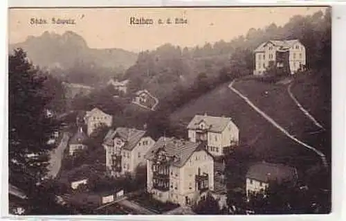 20604 Ak Rathen Elbe in der sächsischen Schweiz um 1910