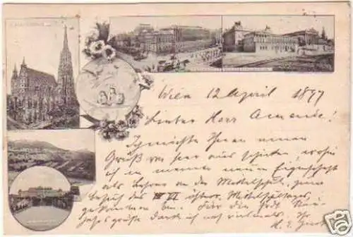 20792 Mehrbild Ak Gruss aus Wien Universität usw. 1897