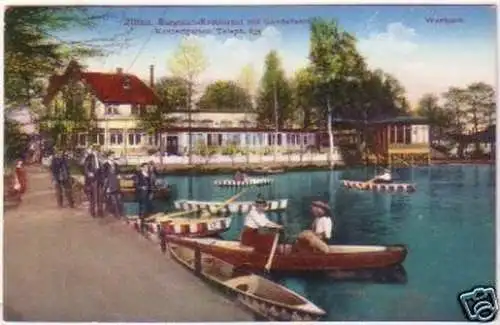 19678 Ak Zittau Burgteich Restaurant Westpark um 1910