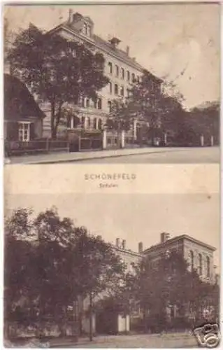 17832 Feldpost Mehrbild Ak Schönfeld Schulen 1910