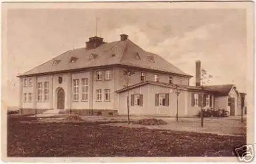 18305 Ak Gruß aus Mittelbach in Sa. Turnhalle um 1920