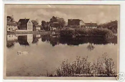 15193 Ak Langenleuba Niederhain Teich um 1930