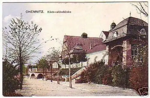 14830 Ak Chemnitz Gasthaus Küchwaldschänke 1916