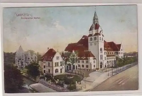 16/4 Ak Leipzig Zoologischer Garten Hauptgebäude 1906