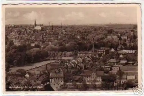 09345 Ak Waldenburg in Sachsen mit Altstadt um 1940