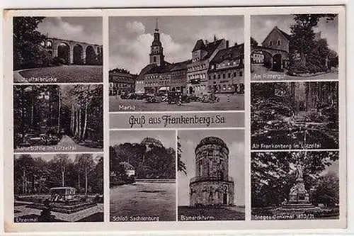 67388 Mehrbild Ak Gruß aus Frankenberg in Sachsen 1940