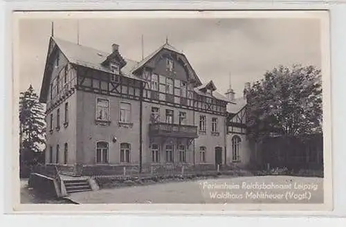 62608 Ak Ferienheim Reichsbahnamt Leipzig Waldhaus Mehlteuer im Vogtland 1955