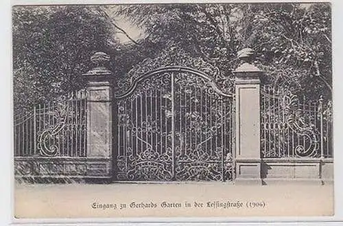 63294 Ak Eingang zu Gerhards Garten in der Lessingstraße (1906)