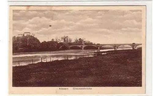 61575 Ak Kössern Chausseebrücke 1940