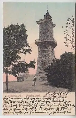 62065 Ak Bad Berggießhübl Bismarckturm Panoramahöhe 1905