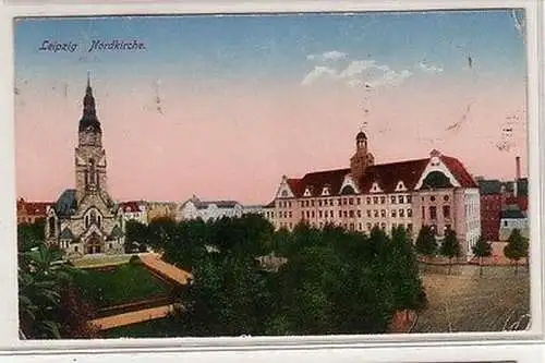 60705 Ak Leipzig Nordkirche 1919