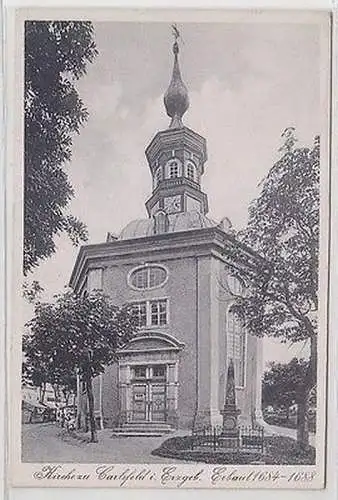 43460 Ak Kirche zu Carlsfeld im Erzgebirge erbaut 1684-1988 um 1930