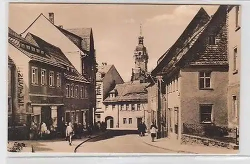 49801 Ak Waldheim in Sachsen Dredner Strasse 1962