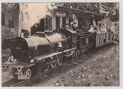 51096 Ak Pioniereisenbahn Leipzig Volkspark Auensee 1967