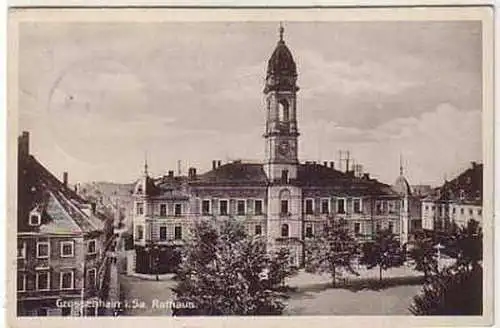 41644 Ak Großenhain in Sachsen Rathaus 1930