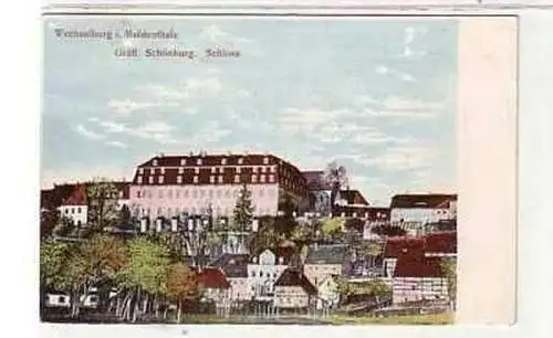 39233 Ak Wechselburg im Muldental Schloss 1903