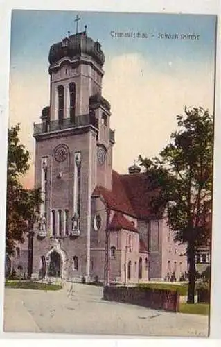 37629 Ak Crimmitschau Johanniskirche 1914