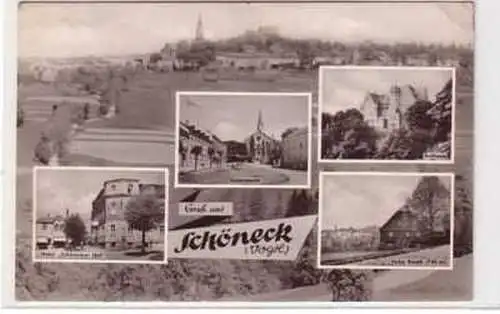 37733 Mehrbild Ak Gruß aus Schöneck im Vogtland 1962