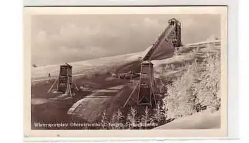 38026 Ak Oberwiesenthal Erzgebirge Sprungschanzen 1953