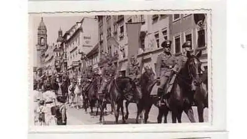 38092 Foto Ak Bautzen Soldaten zu Pferd um 1935