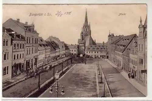 38212 Ak Burgstädt in Sachsen Markt 1911