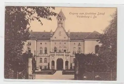 36804 Ak Waldenburg Eingang fürstliches Schloß um 1930