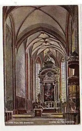 36835 Ak Torgau Inneres der Marienkirche um 1905