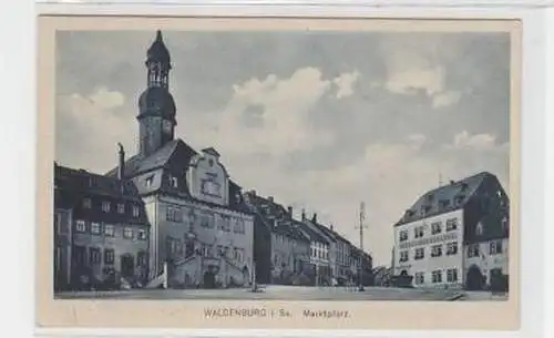 36757 Ak Waldenburg in Sachsen Marktplatz um 1930