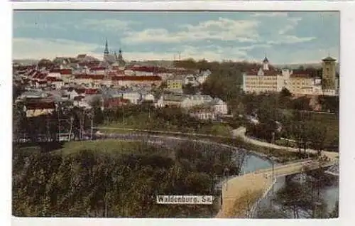 36318 Ak Waldenburg in Sachsen Totalansicht um 1910