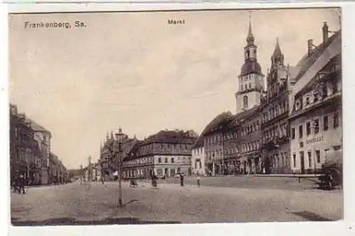 34618 Feldpost Ak Frankenberg in Sachsen Markt 1915