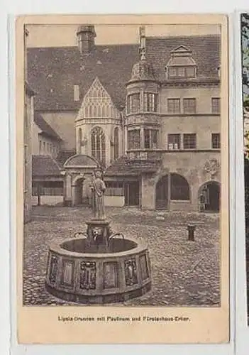 35813 Ak Leipzig Baufachausstellung Lipsia-Brunnen 1913