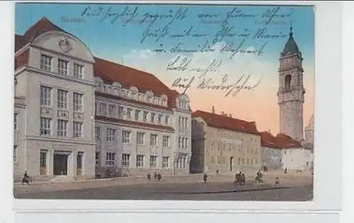 36074 Ak Bautzen Stadtmuseum Kornmarkt Reichenturm 1916