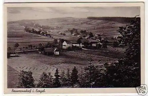 30151 Ak Neuwernsdorf im Erzgebirge Totalansicht 1936