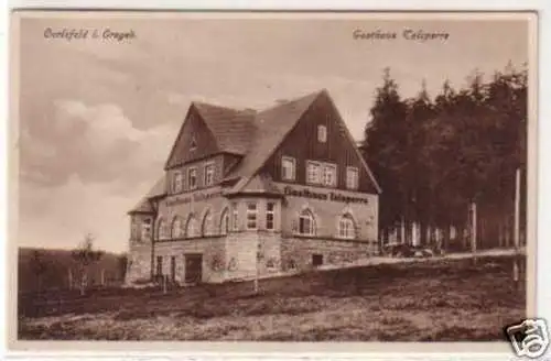 30338 Ak Carlsfeld im Erzgeb. Gasthaus Talsperre um 1932