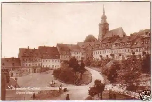 27313 Foto-Ak Hohenstein-Ernstthal Oberer Altmarkt 1926