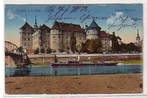 27801 Feldpost Ak Torgau Schloß Hartenfels 1915