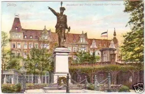 27359 Ak Görlitz Prinz-Friedrich-Karl-Denkmal 1907