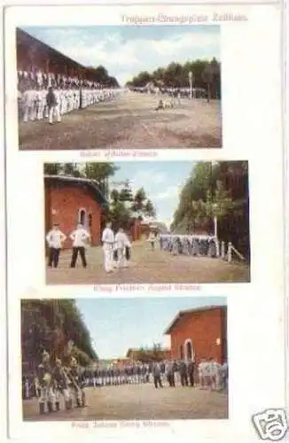 26320 Mehrbild-Ak Truppen-Übungsplatz Zeithain 1908