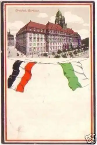 26864 Ak Dresden Rathaus 1915