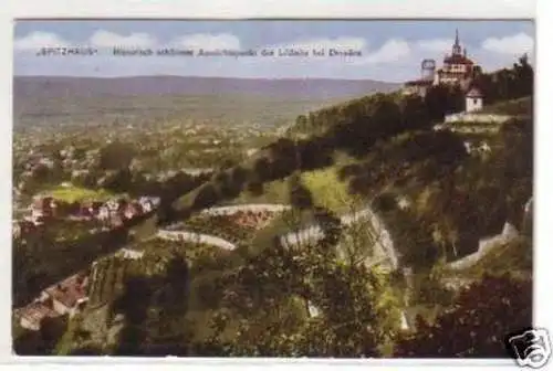 26888 Ak "Spitzhaus" Lößnitz bei Dresden um 1920