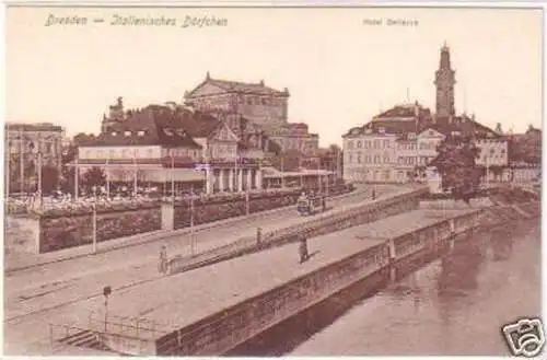 26546 Ak Dresden Italienisches Dörfchen Hotel Bellevue