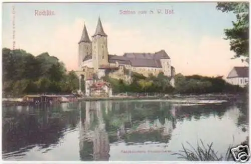 26290 Ak Rochlitz Schloss vom S.W. Bad um 1910