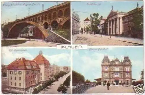 26249 Mehrbild Ak Plauen Bahnhof usw. 1912