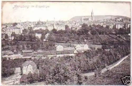 25814 Ak Annaberg im Erzgebirge Totalansicht 1913