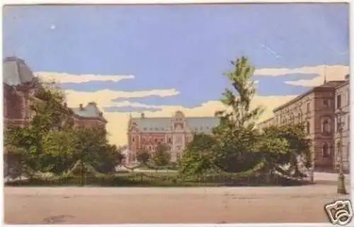 24822 Ak Zwickau Albert Platz und Landgericht 1912