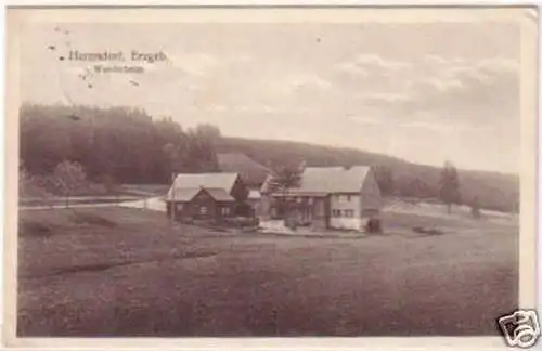 24243 Ak Hermsdorf im Erzgebirge - Wanderheim 1928