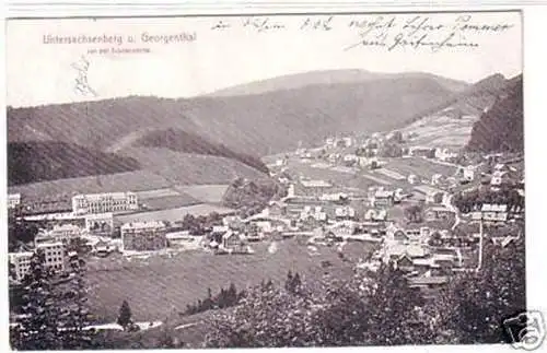 22039 Ak Untersachsenberg und Georgenthal 1909