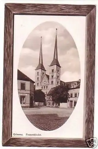 22095 Präge Ak Grimma Frauenkirche 1911