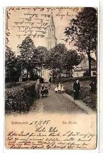 21451 Ak Rabenstein die Kirche 1908